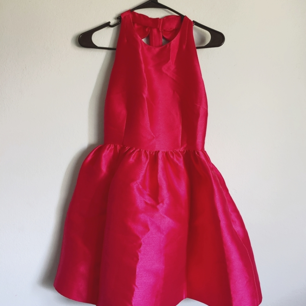 Kate Spade New York Luxe Bow Back Mini Dress